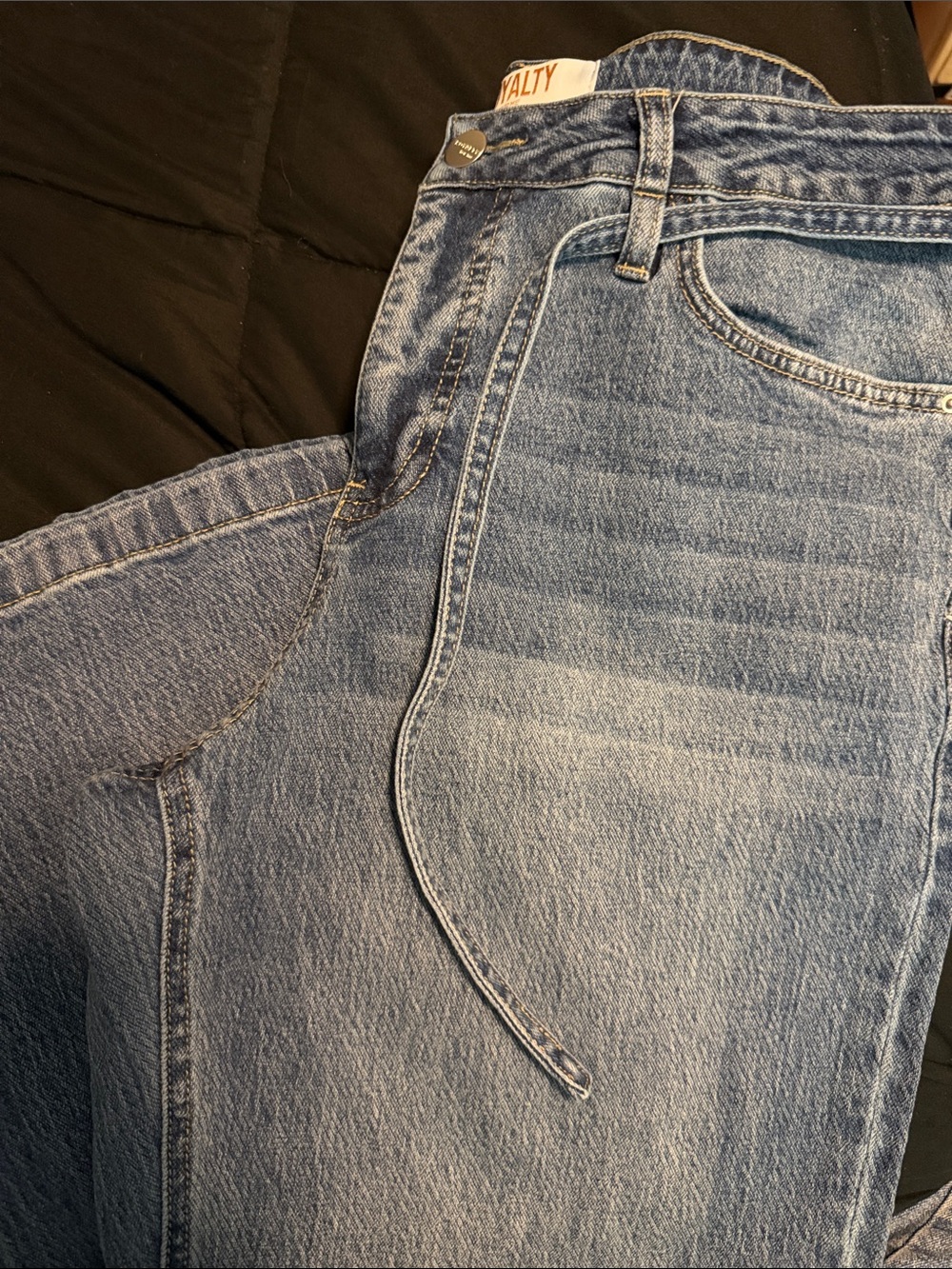 Royalty For Me Light Blue Women's High-Waist Jeans
